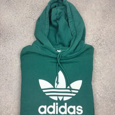 Sweat Adidas vert hoodie streetwear taille XS/S